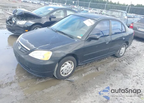 2003 Honda Civic Lx z USA, uszkodzony, nr VIN 2HGES16563H572054